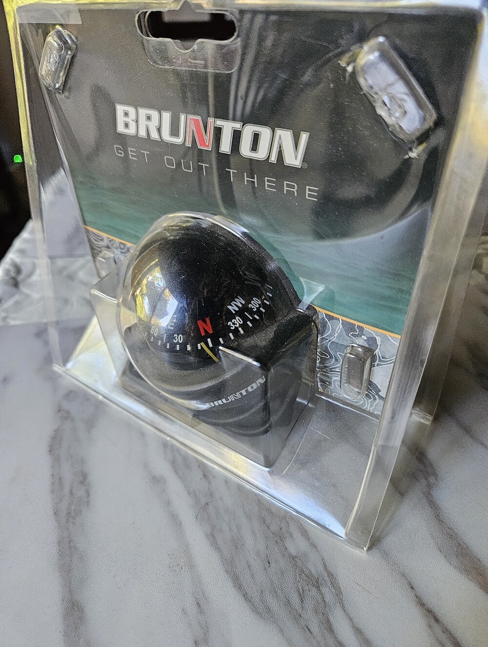 Brunton Black Kayak Compass - Dome Style